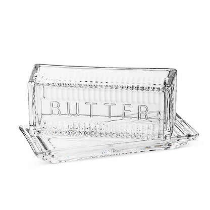 Glass Butter Dish, additional angle