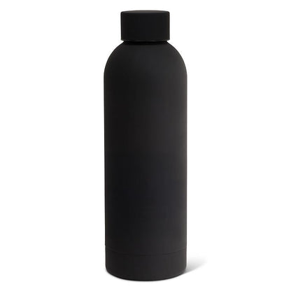 Soft Touch Thermal Bottle - Black