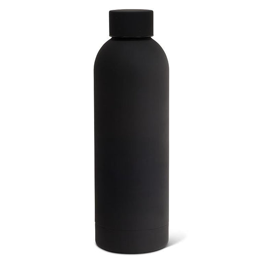 Soft Touch Thermal Bottle - Black