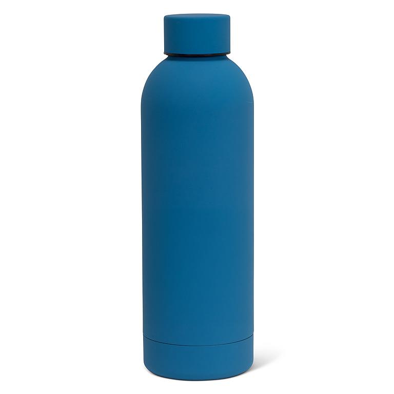 Soft Touch Thermal Bottle - Blue
