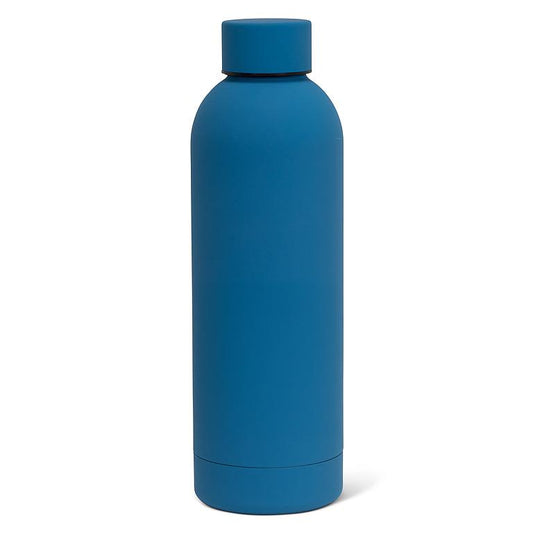 Soft Touch Thermal Bottle - Blue