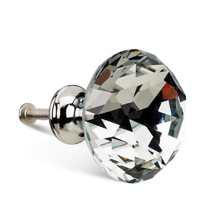 Large Flat Crystal Knob