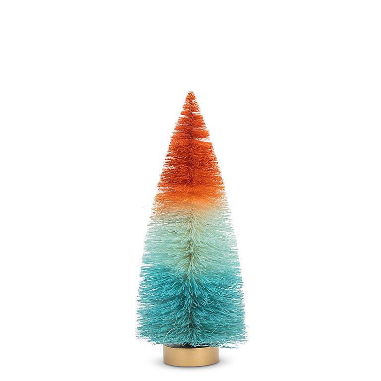 Medium Ombre Brush Tree Blue