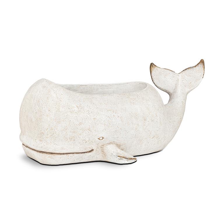 Whale Planter Grey Large
