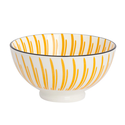 Kiri Bowl Medium Yellow Sunburst