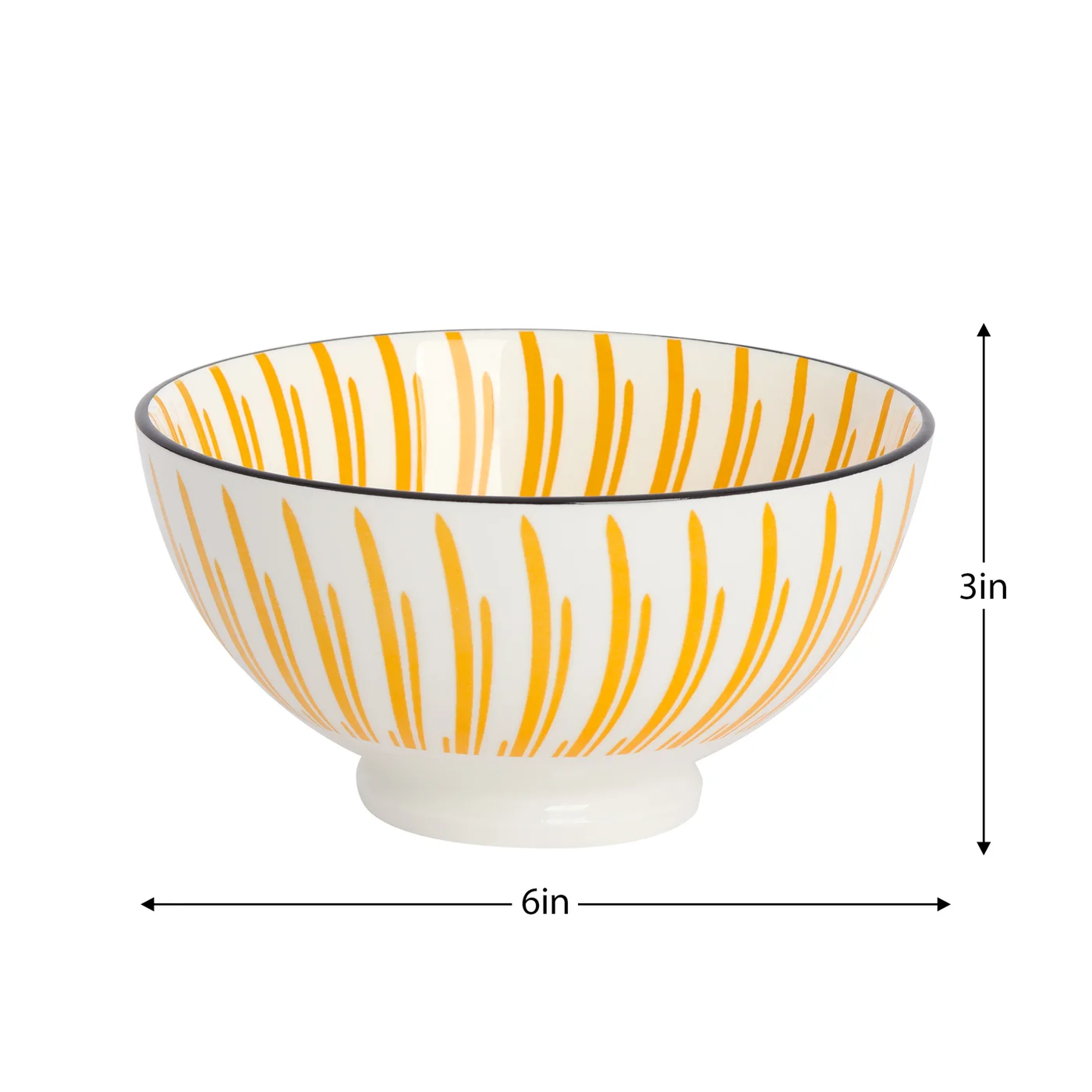 Kiri Bowl Medium Yellow Sunburst