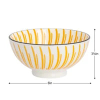 Kiri Bowl Large Yellow Sunburst