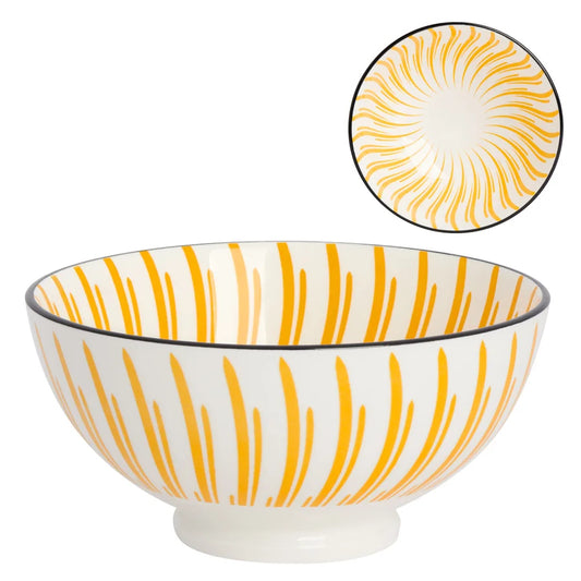 Kiri Bowl Large Yellow Sunburst