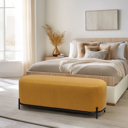 Pender Pin Leg Bench Goldenrod