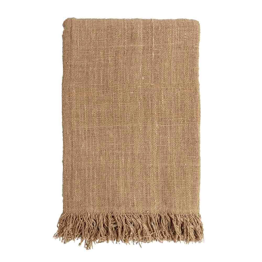 Waste Cotton Throw - Beige