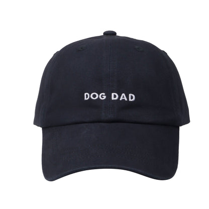Dog Dad Hat | Embroidered Dog Dad Baseball Cap - Black