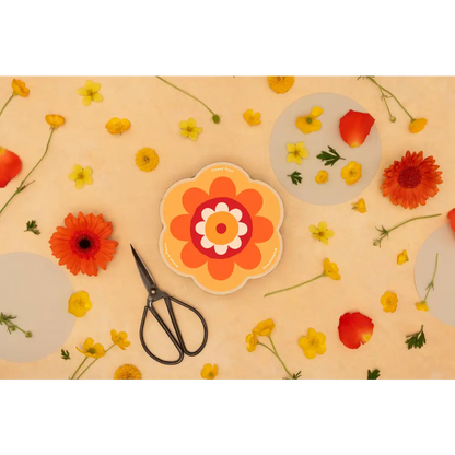 Studio Wald - UK Made - Flower Shaped Press - Orange & Yellow