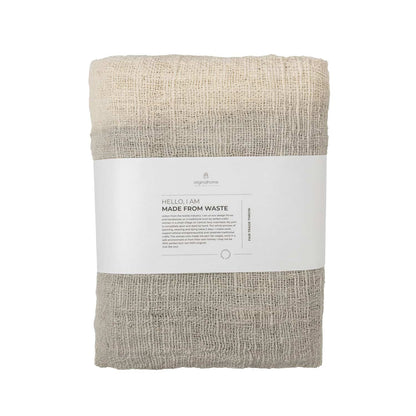 Waste Cotton Throw - Beige