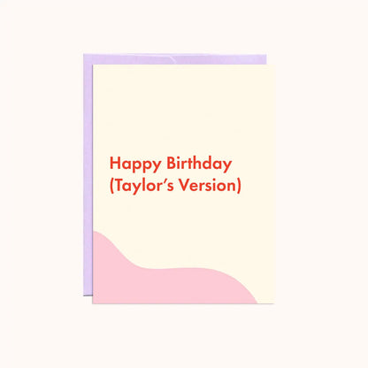 Birthday (Taylor’s Version) Card