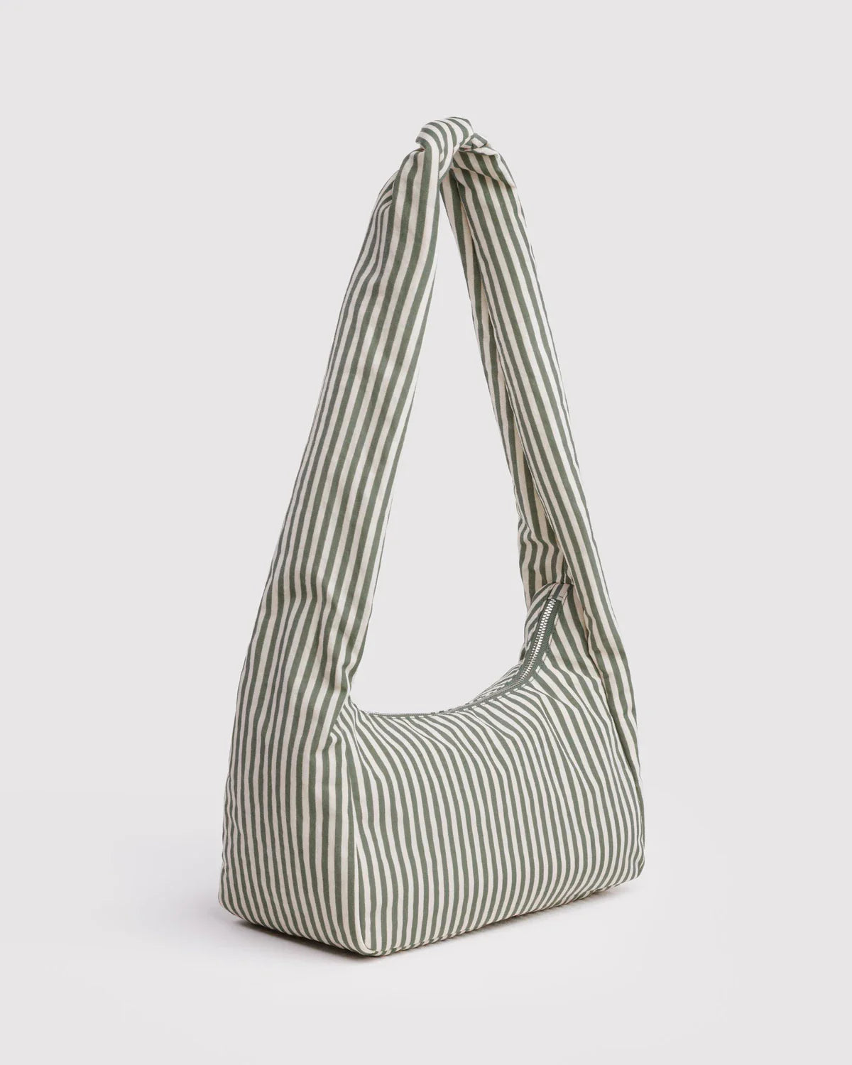 BAGGU Nylon Meringue Bag - Sage Stripe