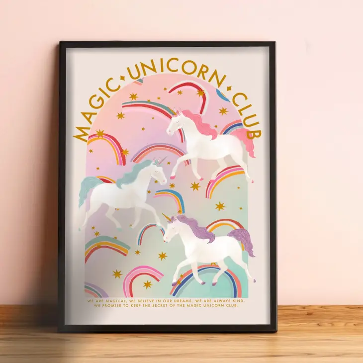 Magic Unicorn Art Print