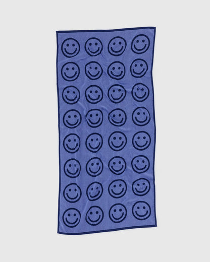 BAGGU Organic Cotton Bath Towel - Happy Blue