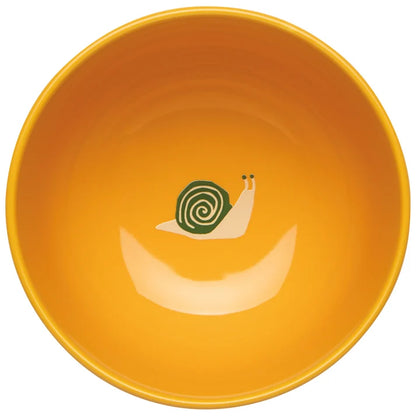 Close-up of a single Snails Bowl showing the snail illustration – PABOOM