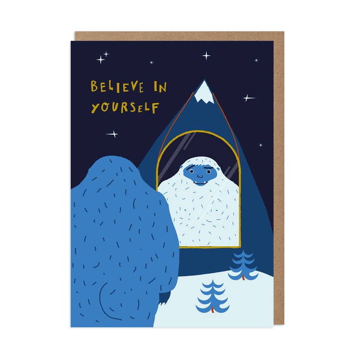 Yeti Encouragement Greeting Card