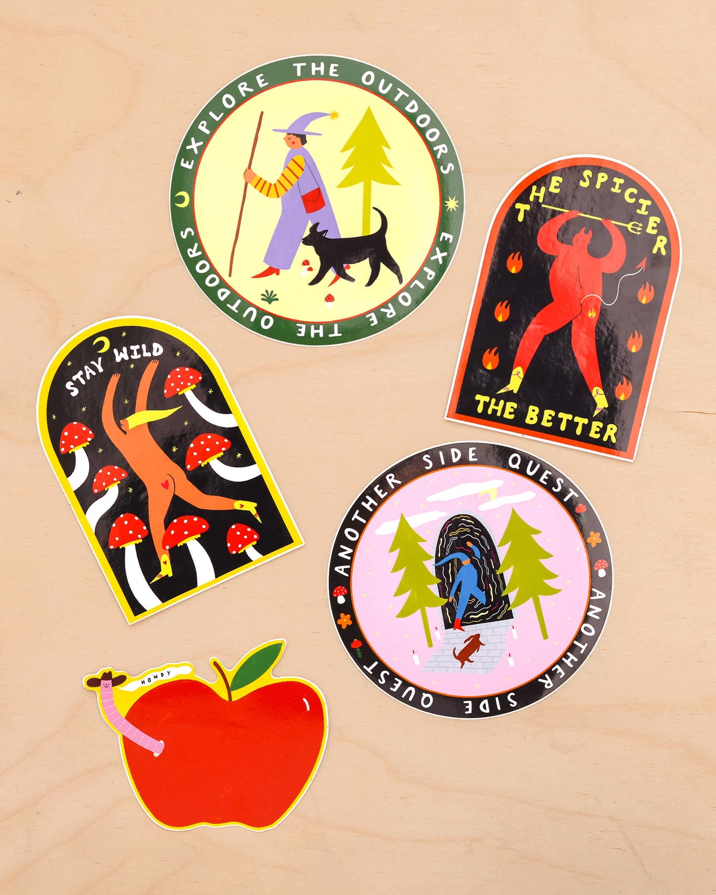 Worm Cowboy Sticker