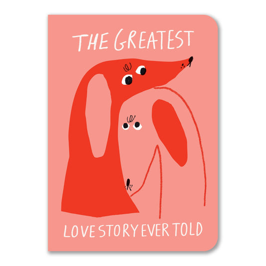 The Greatest Love Story notebook cover close-up - PABOOM