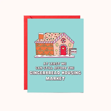 Gingerbread Housing Market Xmas Card