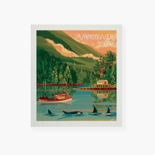 Swedish Dishcloths - BC Collection : Vancouver Island Inlet
