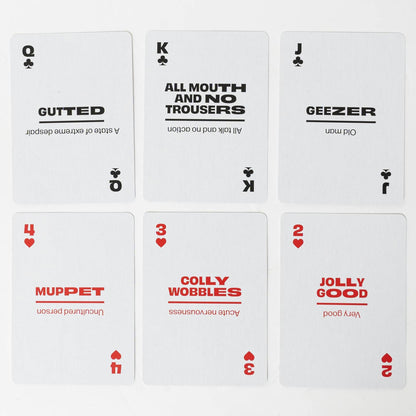 British Slang Playing Cards