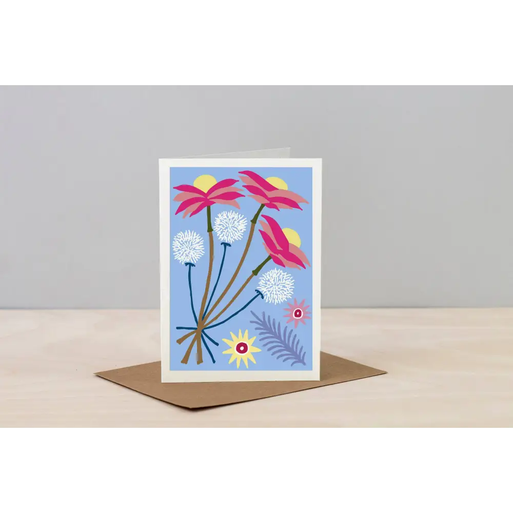 Studio Wald - UK Made - All Occasions A6 Card- Dried- Pastel Blue