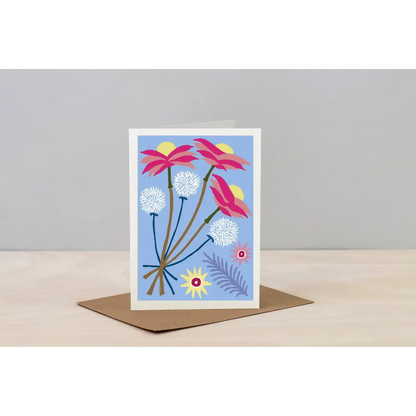 Studio Wald - UK Made - All Occasions A6 Card- Dried- Pastel Blue