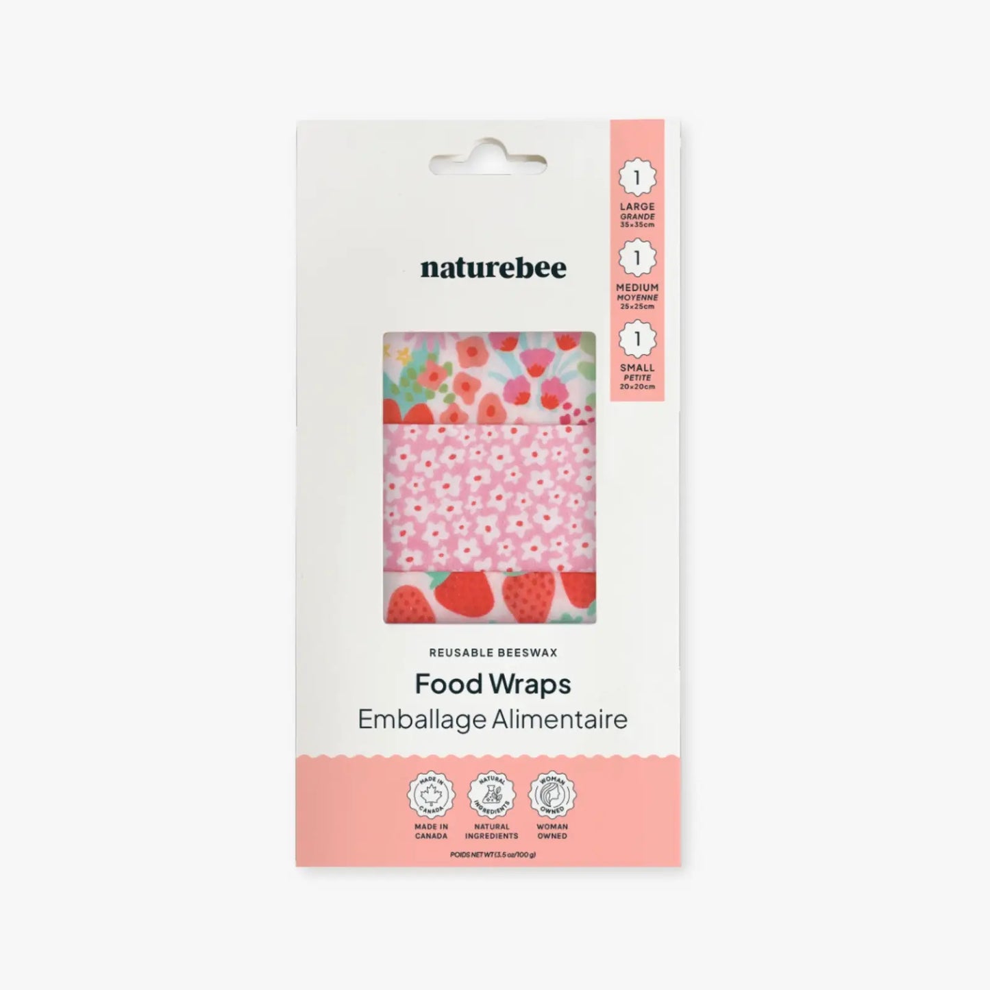 Beeswax Wrap Variety Set - Pink