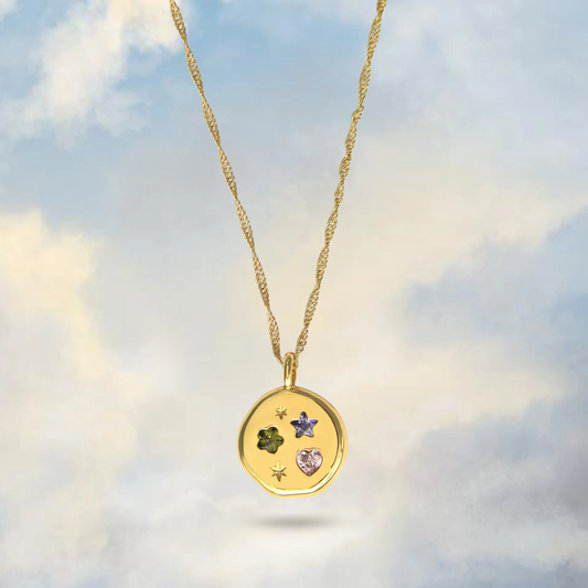 Jewelled Dreams Disc Necklace