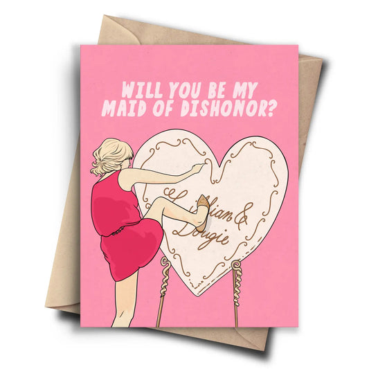 Bridesmaid Maid Of Honour Card