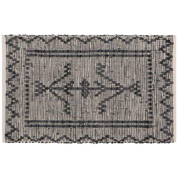 Leather Chindi Archer Rug