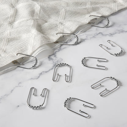 Clyde Shower Curtain Hook Set Chrome