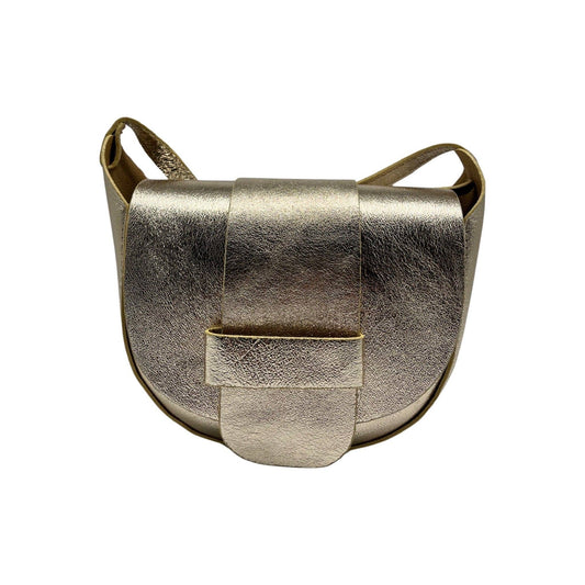 Margot Grained Leather Crossbody Bag - Black