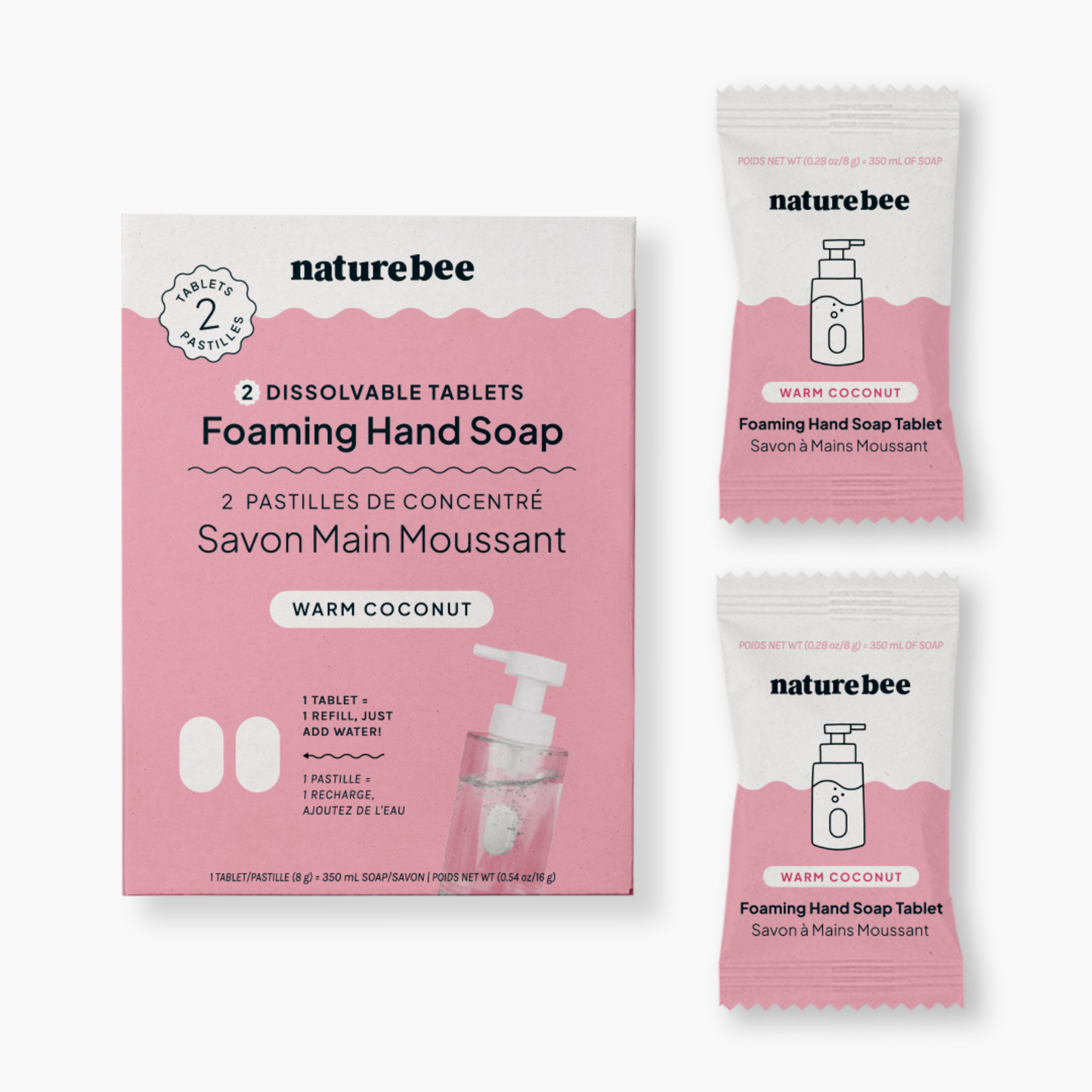 Concentrated Foaming Hand Soap Refills - 2-pack box : Eucalyptus Mint