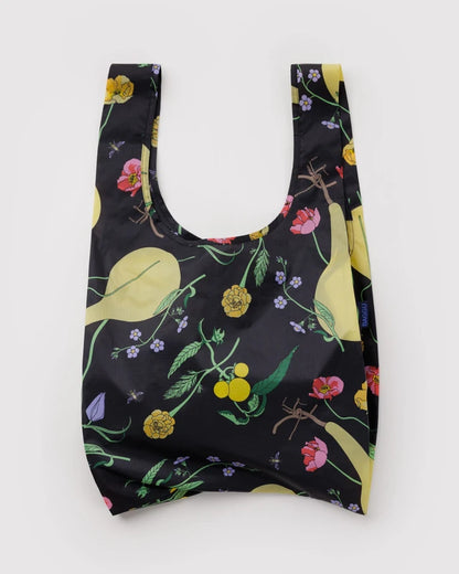 BAGGU Standard Baggu reusable bag in Winter Gourd print folded flat - PABOOM