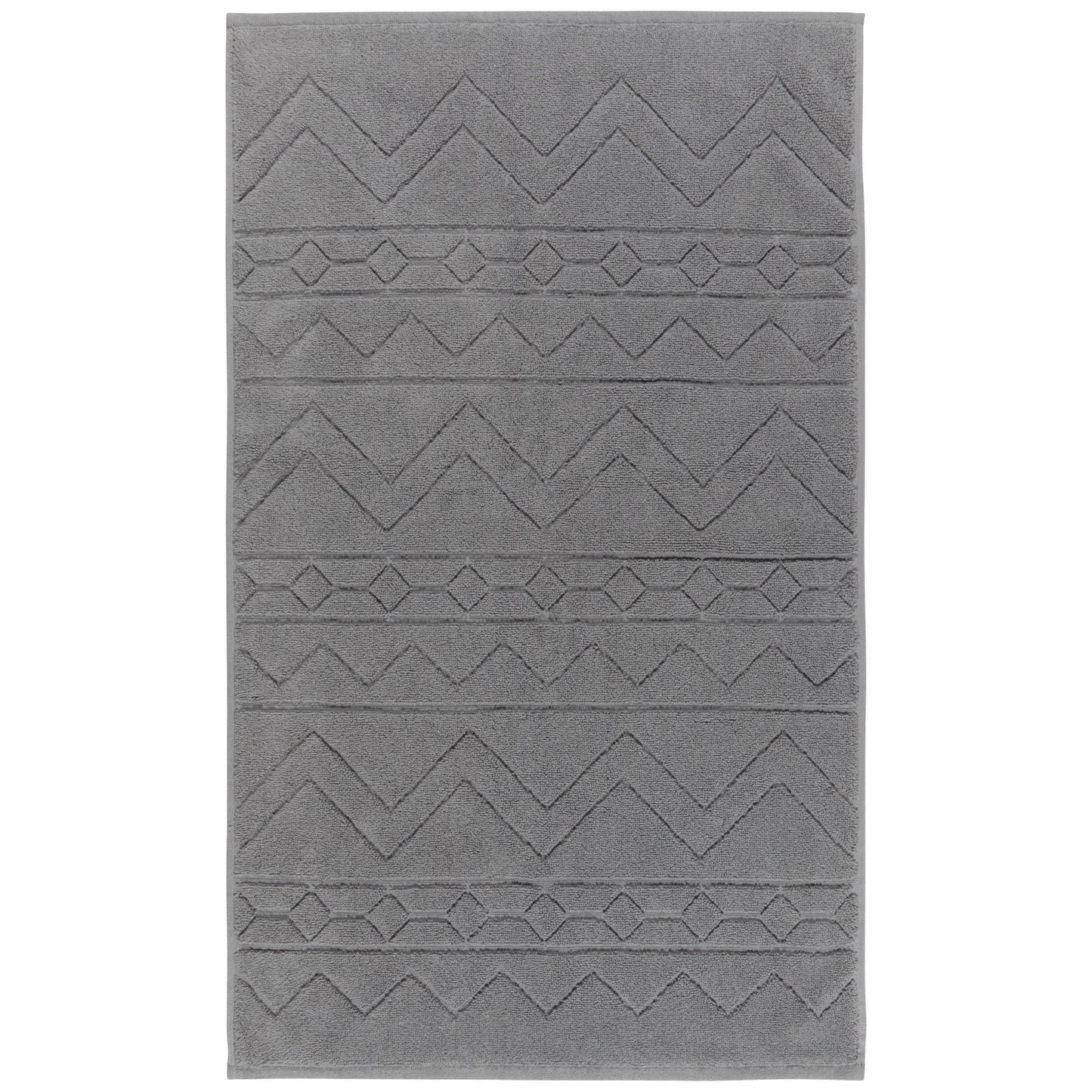 Charcoal Jacquard Bathmat