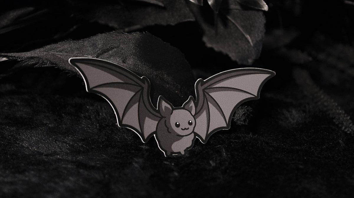 Close-up of the Bat Sticker's die-cut vinyl edges