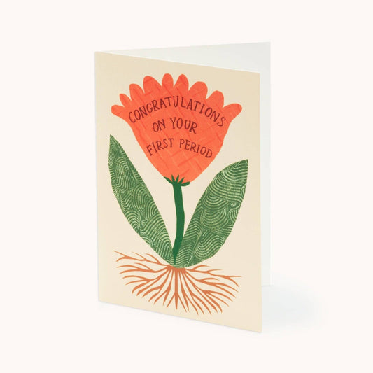 First Period Card shown at an angle