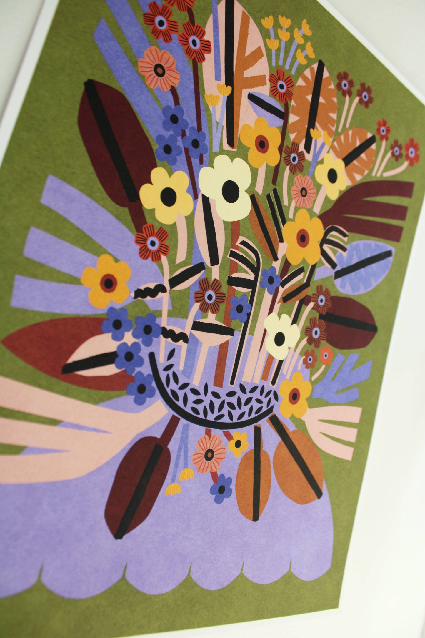 April archival print by Leah Duncan, detail view 1 — PABOOM