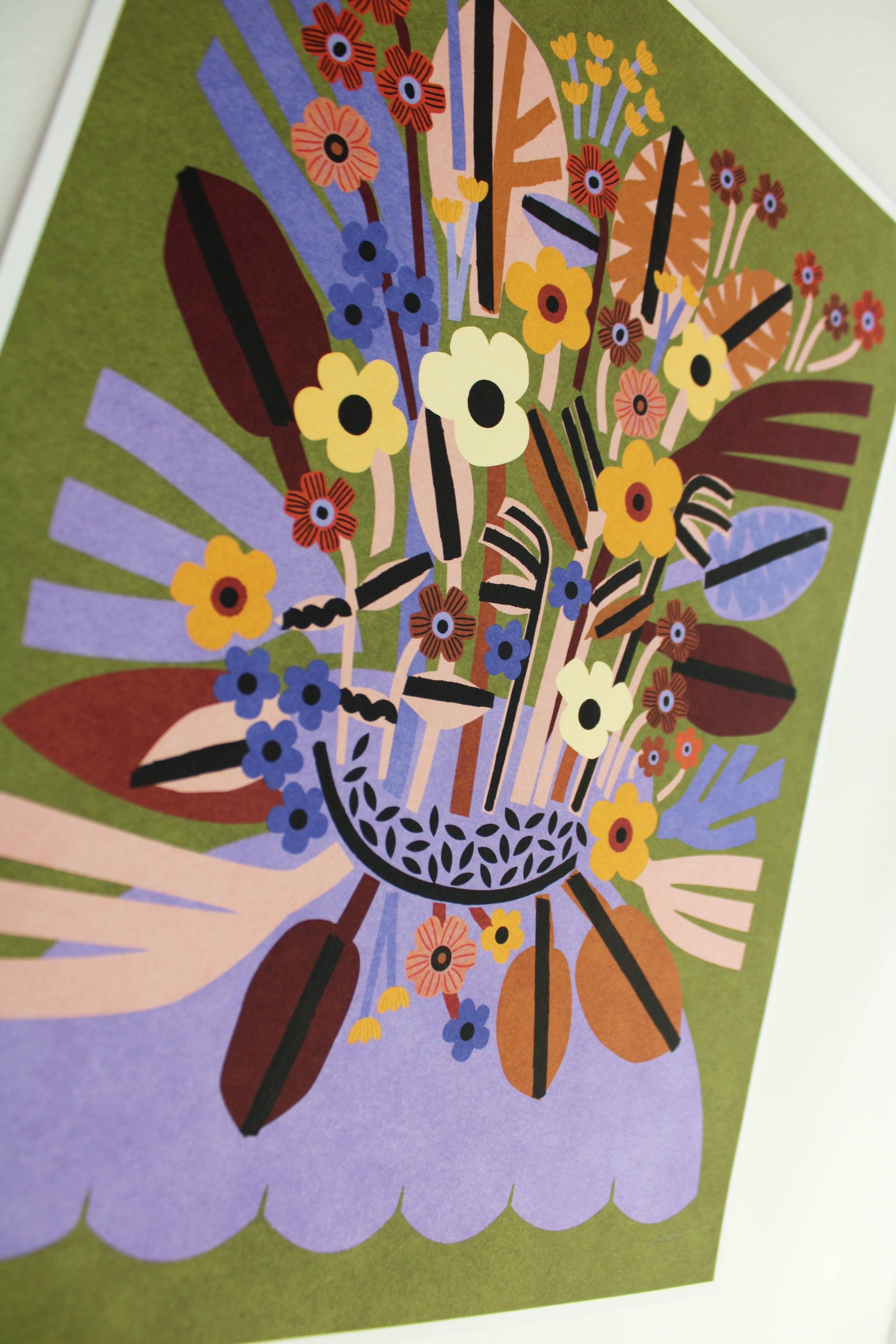 April archival print by Leah Duncan, detail view 1 — PABOOM
