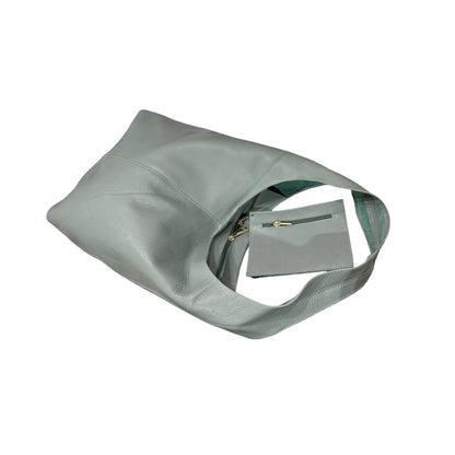 Grained Leather Escape Hobo Bag - Unripe