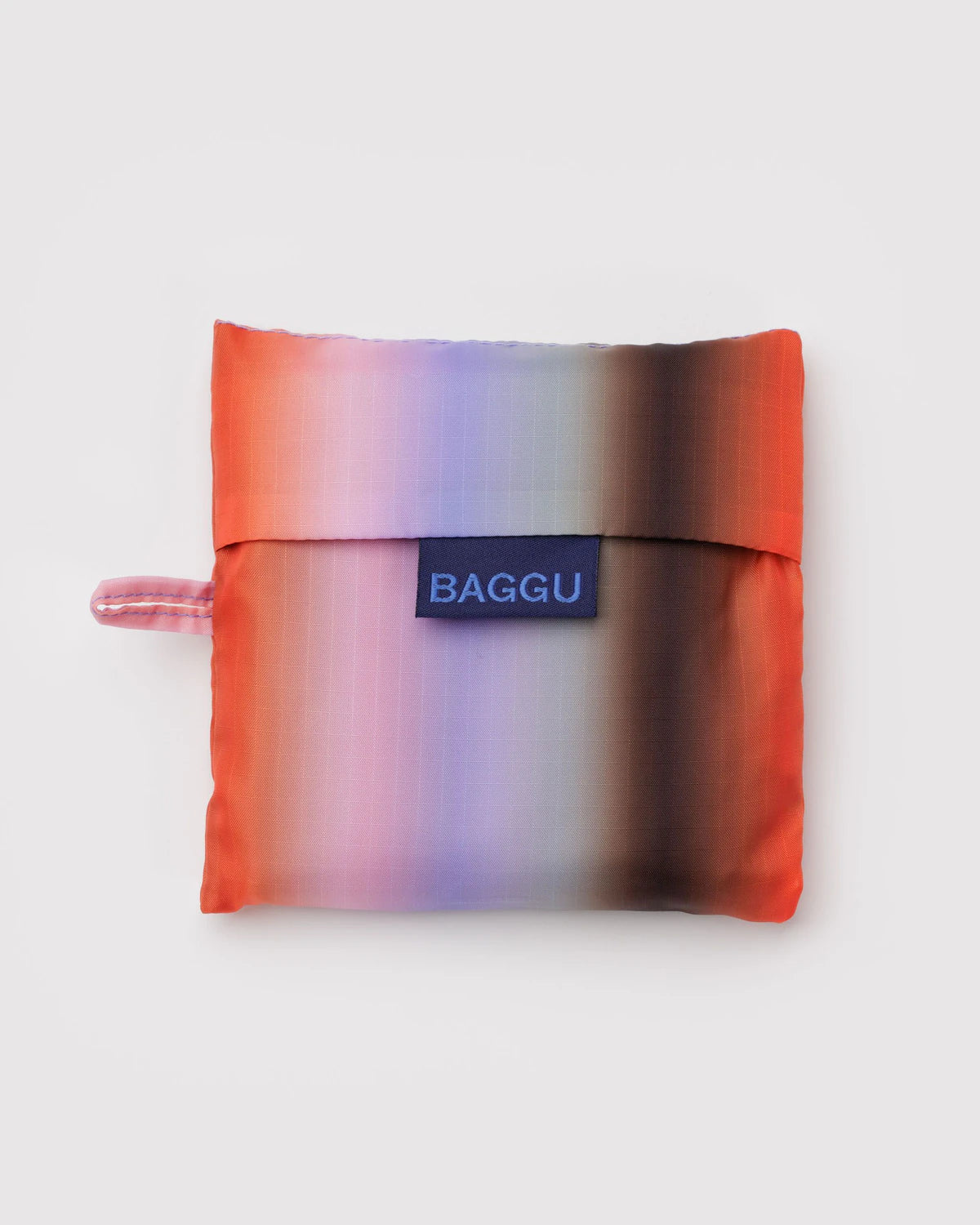 Standard Baggu Reusable Tote Bag - Gradient Stripe Poppy & Lilac