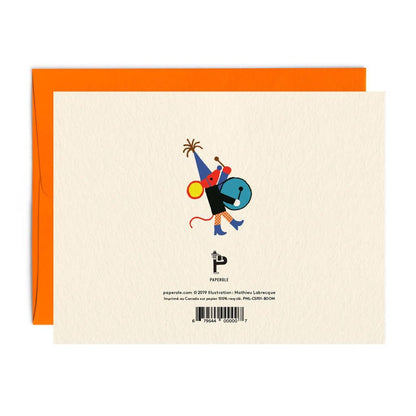 Boom card paired with its orange envelope