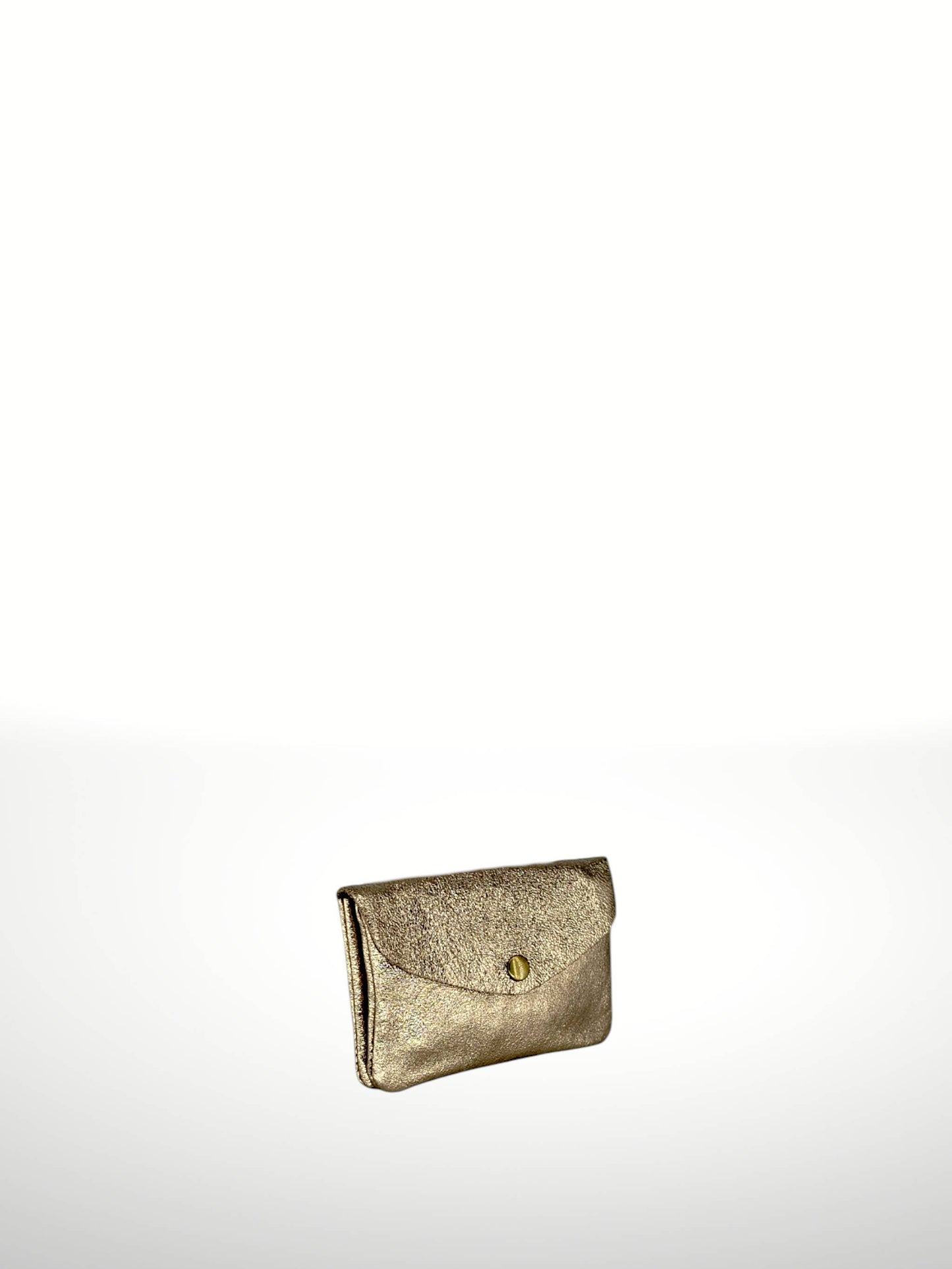Katia Plus Laminated Suede Leather Wallet - Black