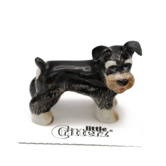 Pepper Miniature Schnauzer Porcelain Miniature