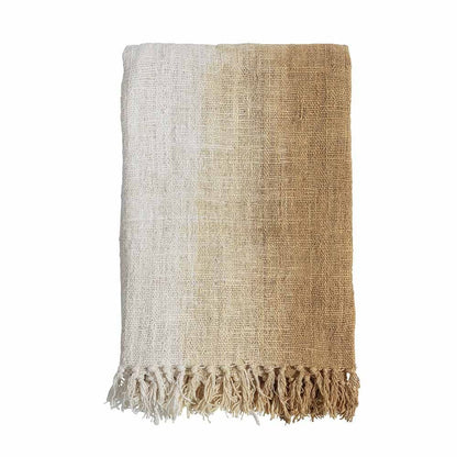 Waste Cotton Throw - Beige
