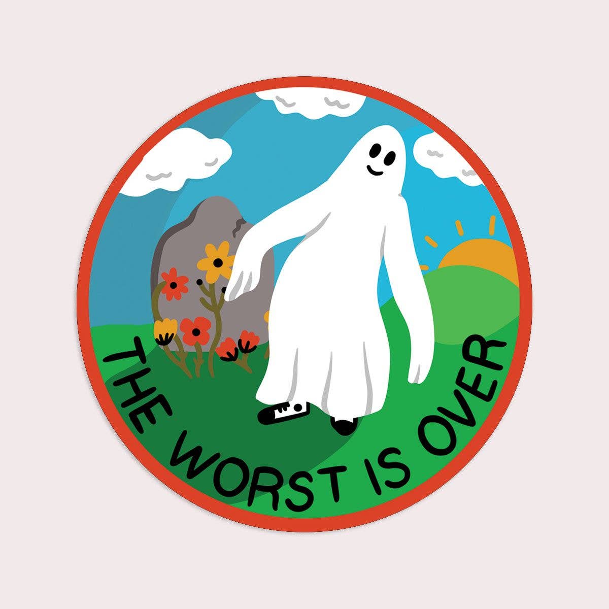 The Worst is Over Vinyl Sticker